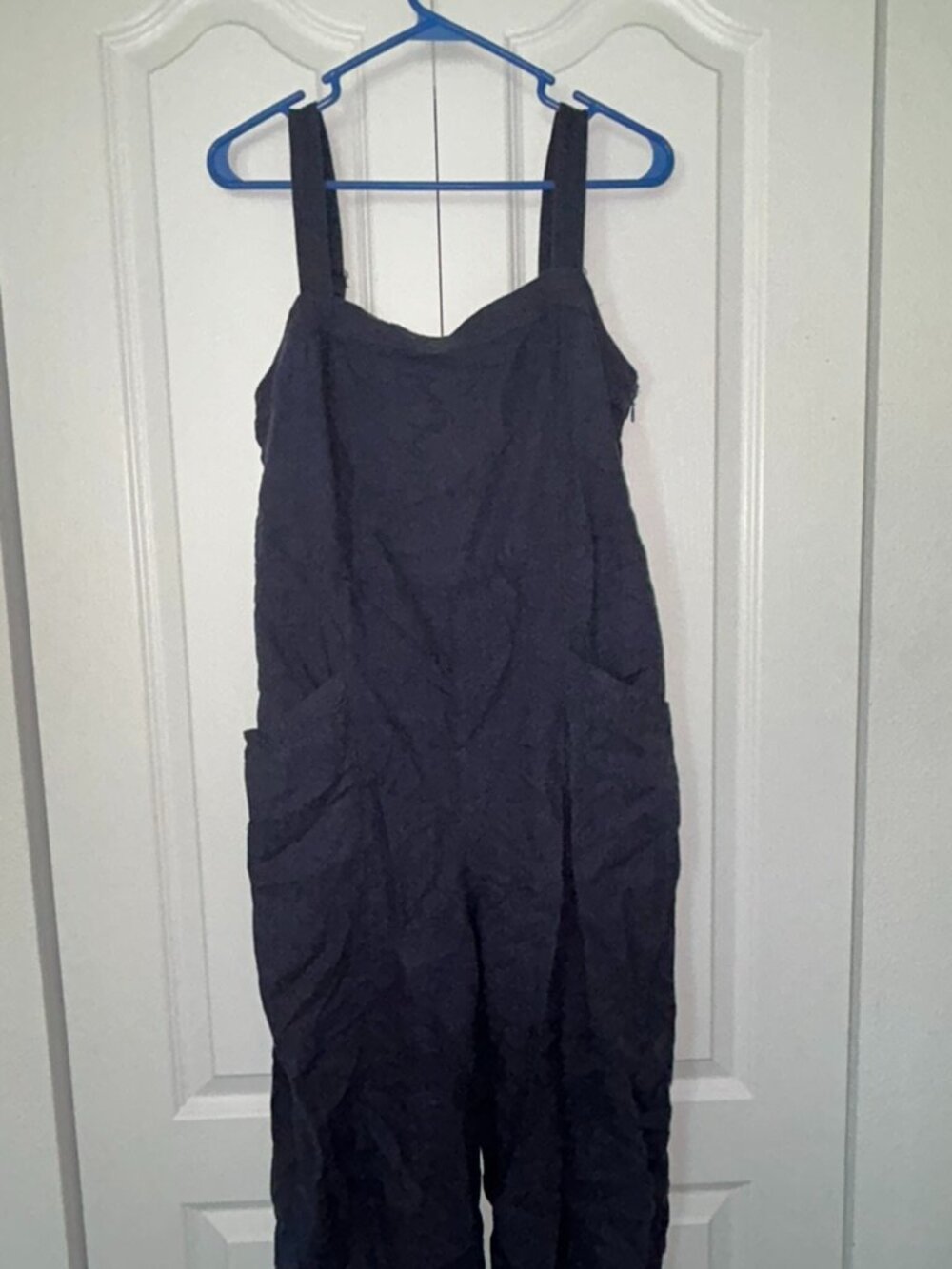 Nicole Miller New York | Navy Tie-Back Wide Leg Jumpsuit | Size 8